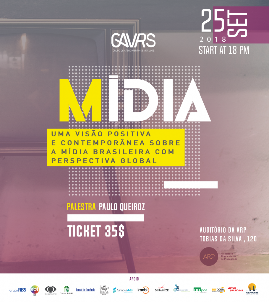 Evento da ARP e do GAV RS debate o mercado de mídia
