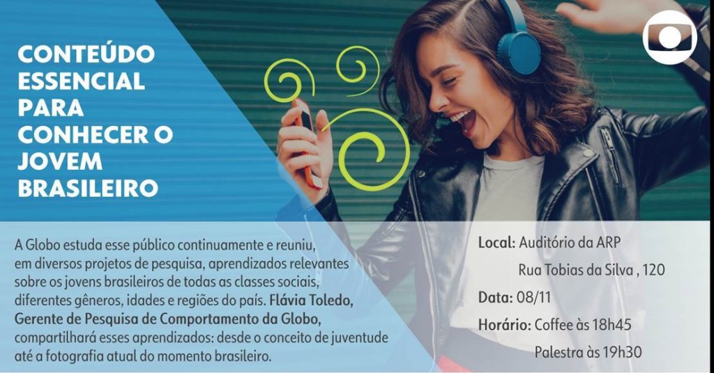 Juventude é tema de palestra promovida pela Rede Globo em parceria com a ARP