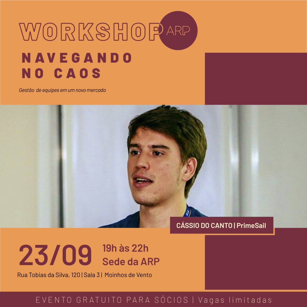 Inscrições abertas para workshop da ARP sobre gestão de equipes em um novo mercado