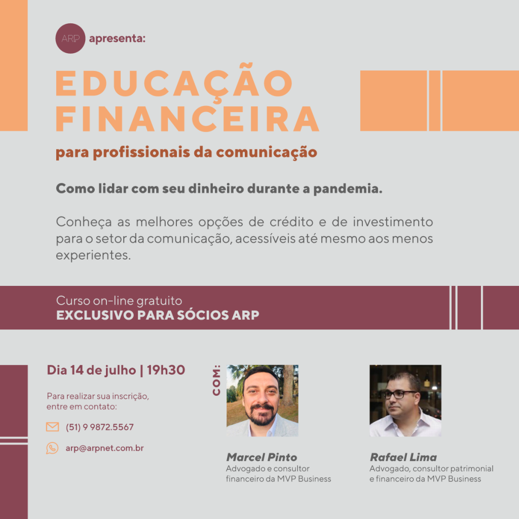 ARP realiza curso de educação financeira com foco para profissionais da comunicação