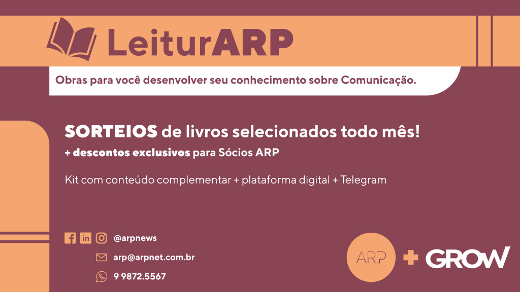 A ARP tem um novo parceiro nas ações mensais de livros