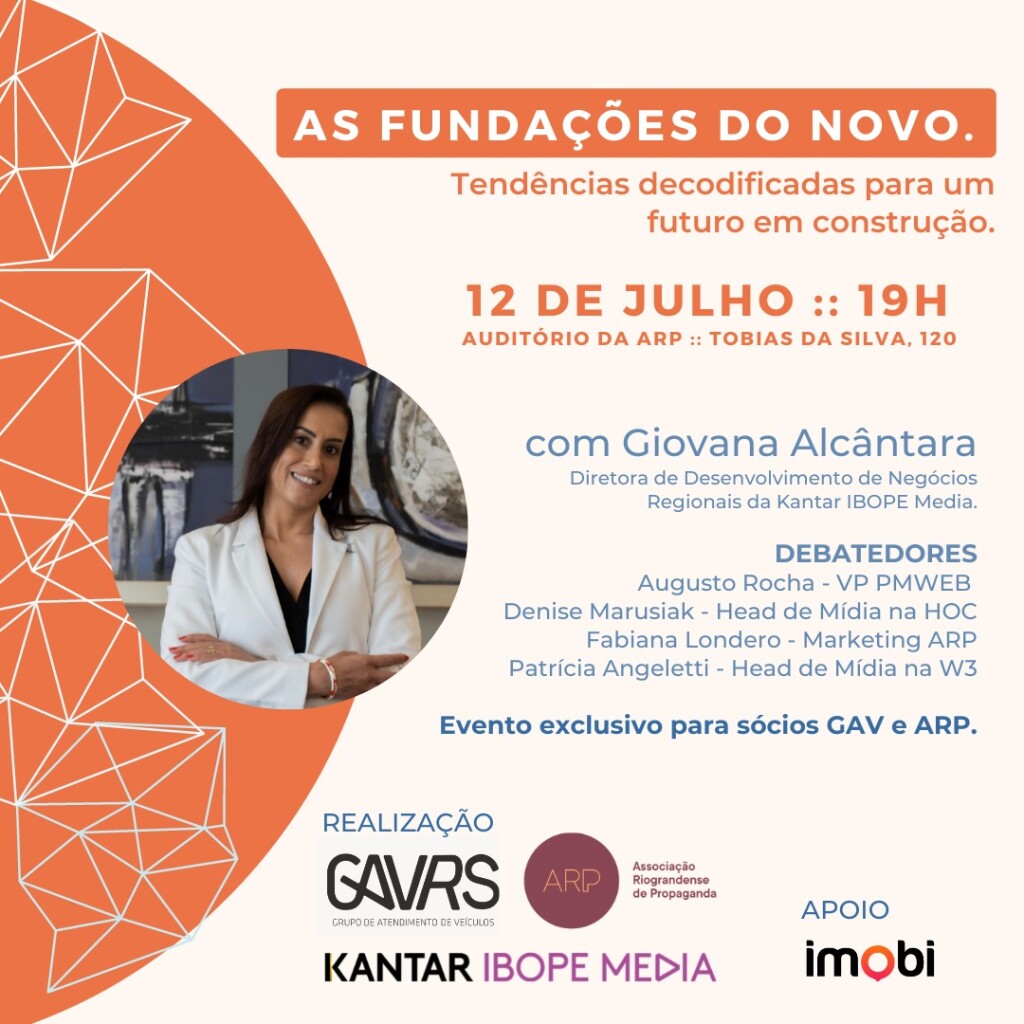 Futuro a partir de dados é tema de evento da ARP e GAV com Kantar IBOPE Media