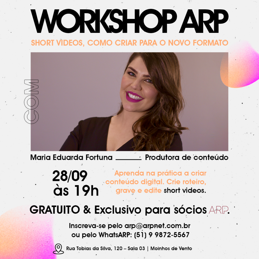 ARP promove workshop sobre short vídeos