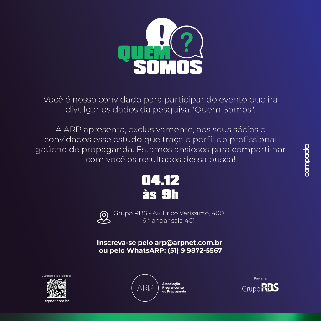 Semana ARP – Apresentação pesquisa “Quem somos”