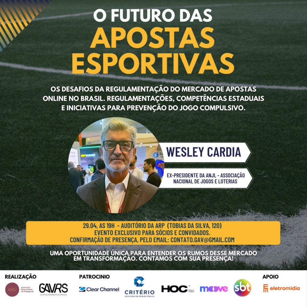 ARP e GAV realizam evento para explorar o futuro das apostas esportivas