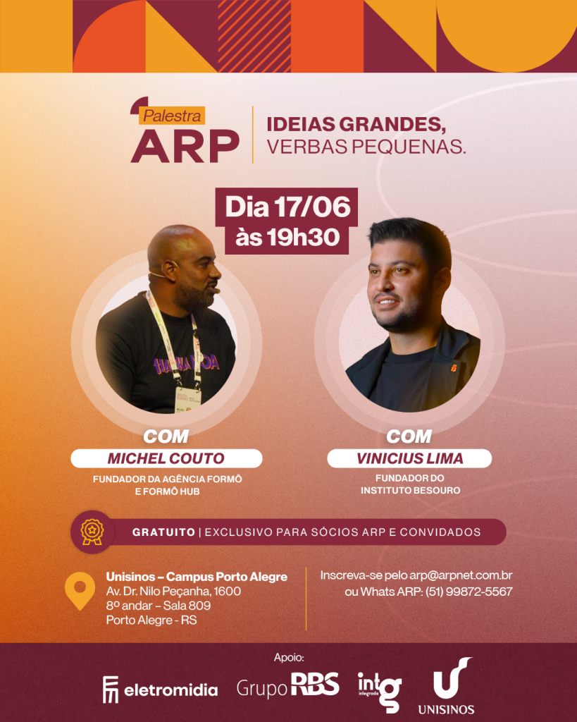 Palestra da ARP dá caminhos para executar ideias com pouco dinheiro