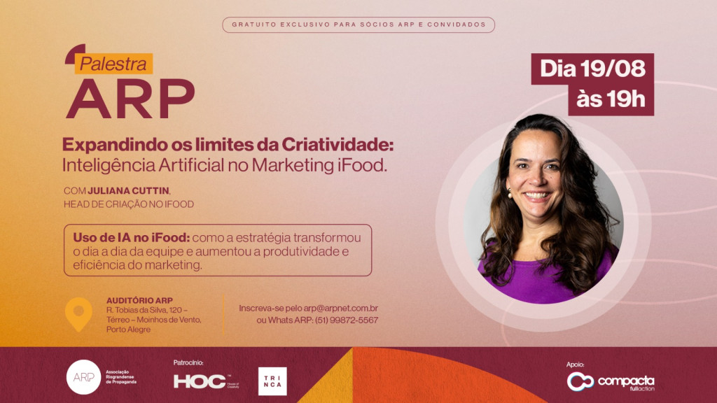 Utilização de IA no Marketing do iFood é tema de palestra da ARP