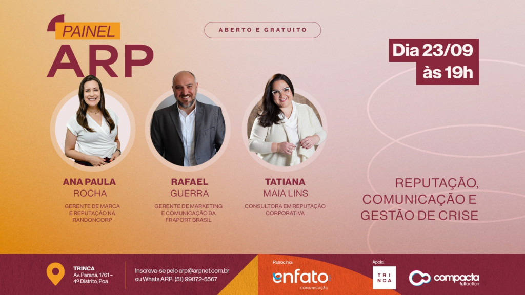 ARP promove debate sobre reputação, comunicação e gestão de crise