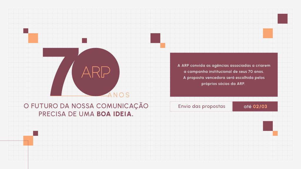 ARP lança desafio criativo para escolher campanha oficial  de seus 70 anos